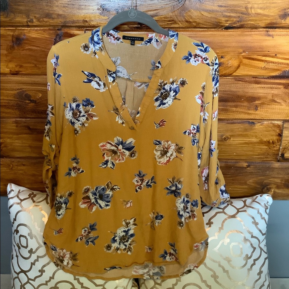 Staccato Floral Blouse